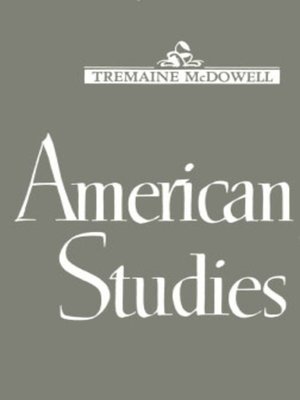 cover image of American Studies
